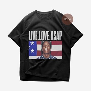 ASAP Rocky T-Shirt - Rap Music Shirt - Live Love Asap Album - ASAP Rocky Album Shirt - ASAP Rocky Merch - Unisex Rapper Clothing