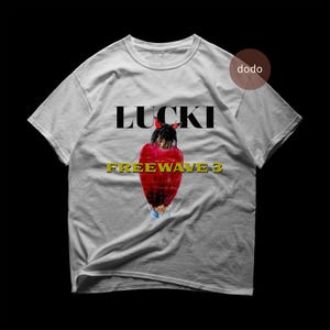 Lucki T-Shirt - Freewave 3 Album - Rap Musik - Fan Merch