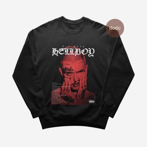 Lil Peep Sweatshirt - Rap Music Sweatshirt - HELLBOY Album - Lil Peep Album - Lil Peep Merch - Unisex Rapper Clothing