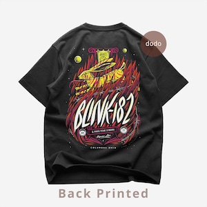 Blink 182 Back T-Shirt - Pop Music Shirt - Enema Of The State Album - Blink 182 Album Shirt - Blink 182 Merch - Unisex Pop Clothing