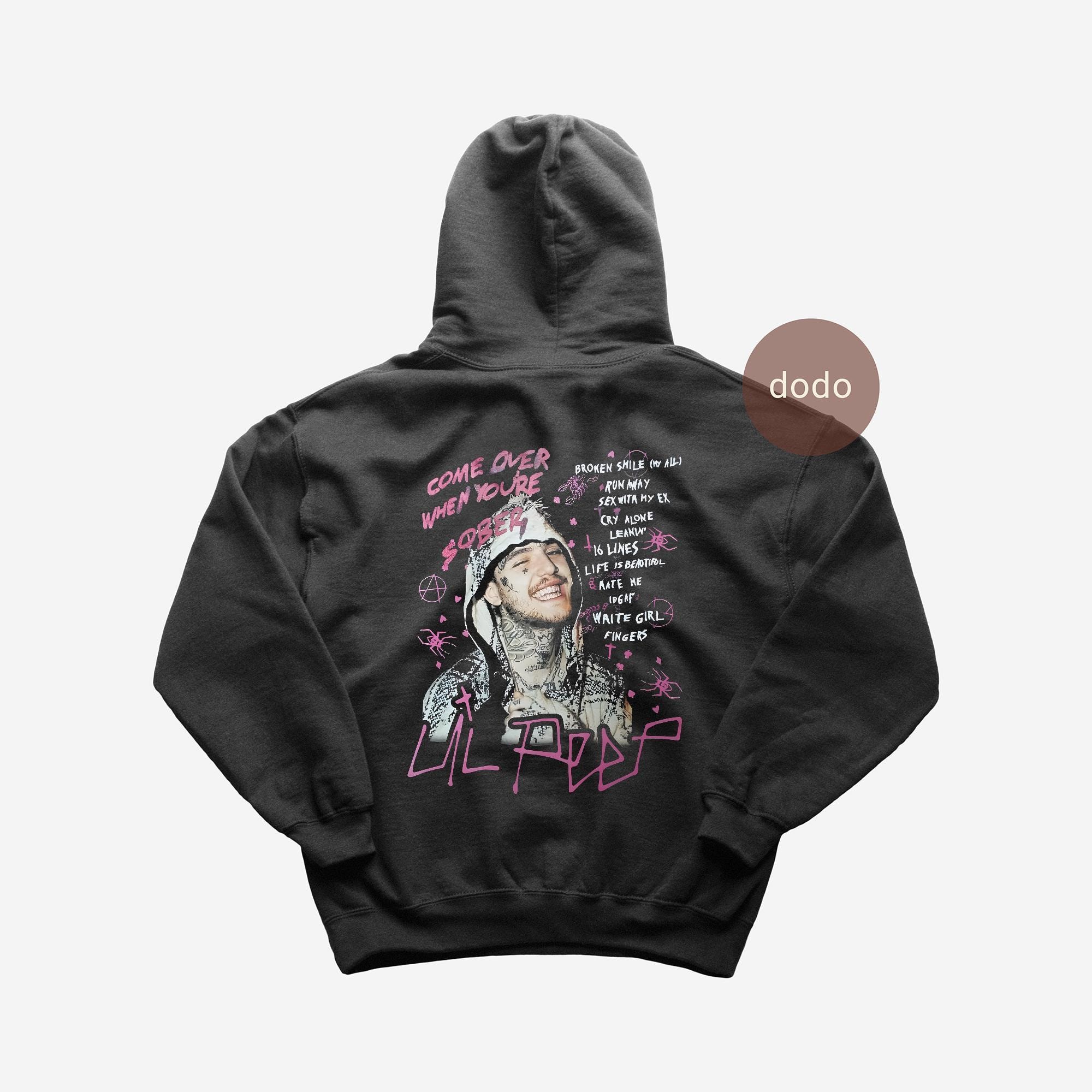 Lil Peep Hoodie Love Sad Face Love Hoodie Shirt Lil Peep Hip Hop