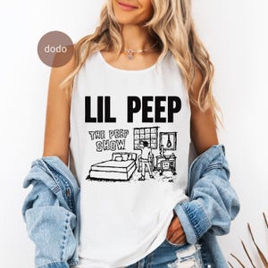 Comfort Colors Lil Peep Tank Top - Rap Music Top - The Peep Show Design - Lil Peep Album - Lil Peep Merch - Unisex Rapper Clothing