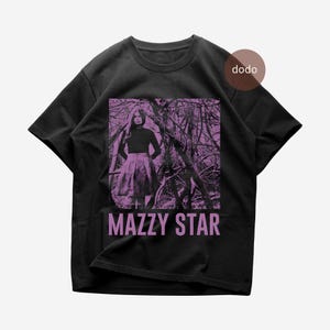 【HI FI FNK】Mazy Star Printed Top Vintage Mazzy Star Shirt cotton 100% reprint tee unisex