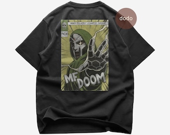 MF Doom Back T-Shirt - Rap Music Shirt - Madvillainy Album - MF Doom Album Shirt - MF Doom Merch - Unisex Rapper Clothing