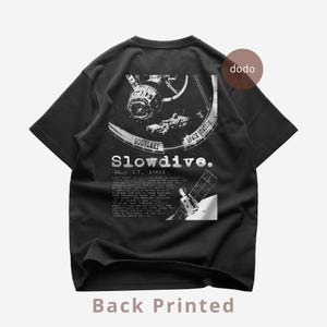 Slowdive Back T-Shirt - Rock Music Shirt - When the Sun Hits - Slowdive Album Shirt - Slowdive Merch - Unisex Rocker Clothing