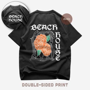 Beach House T-Shirt - Pop Musik Shirt - doppelseitiger Druck - Andacht Album - Beach House Merch - Unisex Pop Kleidung