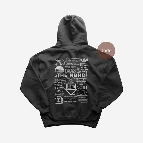 The Neighbourhood Hoodie - Rock Music Hoodie - Sweater Weather - The NBHD Album Hoodie - The NBHD Merch - Unisex Rocker Clothing