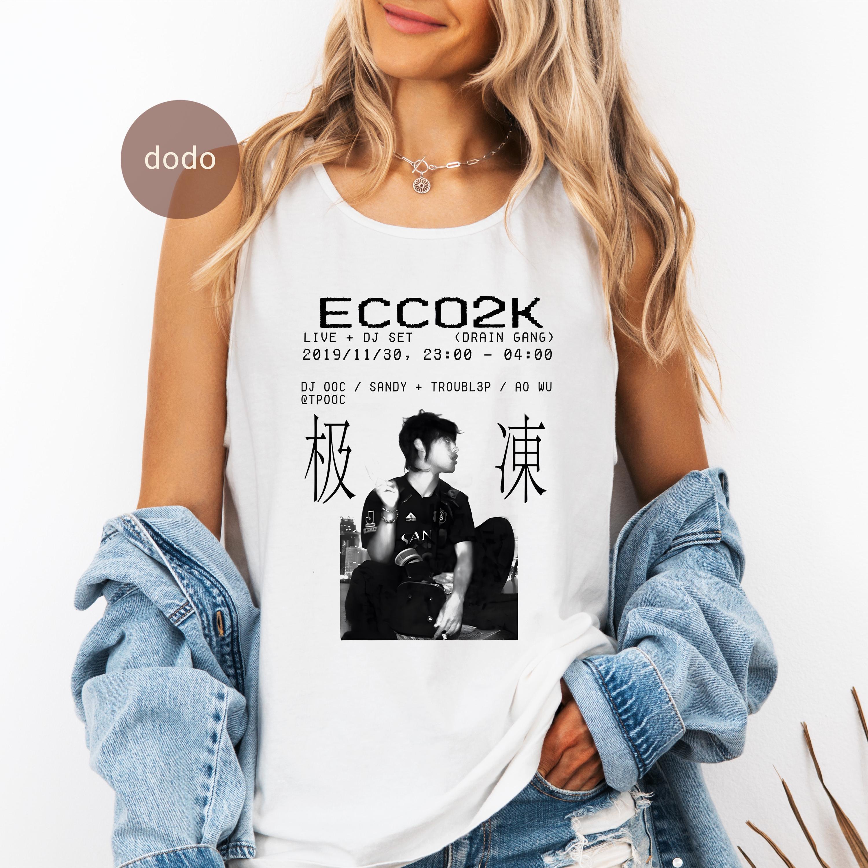 Premium Ecco2k Tank Top Rap Music Top MAKKA Single Ecco2k