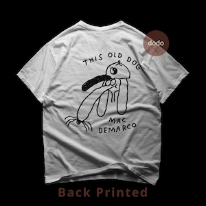 Mac Demarco Back T-Shirt - Rock Music Shirt - This Old Dog Album - Mac Demarco Album Shirt - Mac Demarco Merch - Unisex Rocker Clothing
