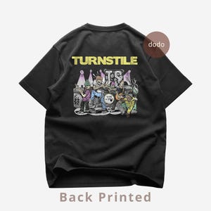 Turnstile Back T-Shirt - Rock Music Shirt - GLOW ON Album - Turnstile Album Shirt - Turnstile Merch - Unisex Rocker Clothing