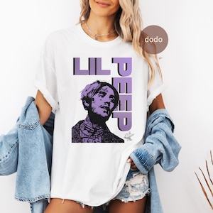 Premium Lil Peep T-Shirt - Rap Music Shirt - Come Over When You&#39;re Sober Album - Lil Peep Merch - Unisex Rapper Clothing