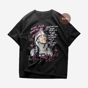 Lil Peep T-Shirt - Rap Music Shirt - Come Over When You&#39;re Sober Album - Lil Peep Album Shirt - Lil Peep Merch - Unisex Rapper Clothing
