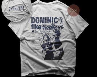 Camiseta Dominic Fike - Camiseta de Rap - Estampa Dupla Face - Álbum Sunburn - Produtos Dominic Fike - Roupas de Rapper Unissex