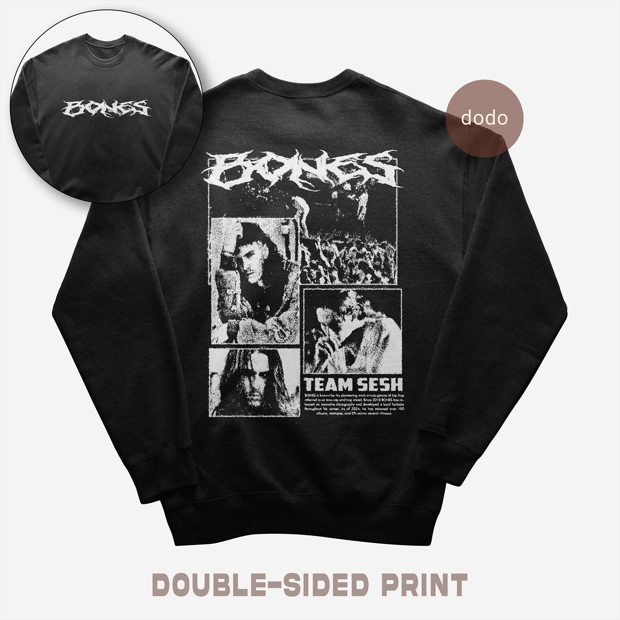 Bones T-shirt - Rap Music Shirt - Double-sided Print - Teamsesh