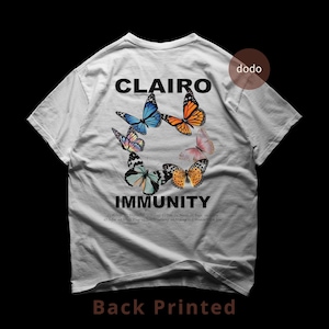 Clairo Back T-Shirt - Pop Music Shirt - Immunity Album - Clairo Album Shirt - Clairo Merch - Unisex Pop Clothing