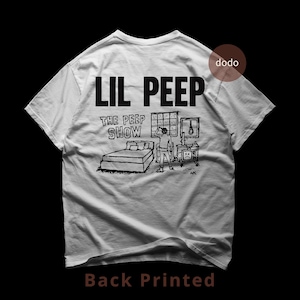 Lil Peep Back T-Shirt - Rap Music Shirt - The Peep Show Design - Lil Peep Album Shirt - Lil Peep Merch - Unisex Rapper Clothing