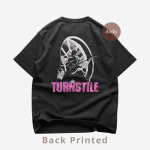 Turnstile Back T-Shirt - Rock Music Shirt - GLOW ON Album - Turnstile Album Shirt - Turnstile Merch - Unisex Rocker Clothing
