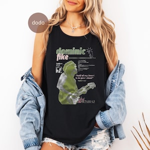 Premium Dominic Fike Tank Top - Rap Music Top - Sunburn Album - Dominic Fike Merch - Unisex Rapper Clothing