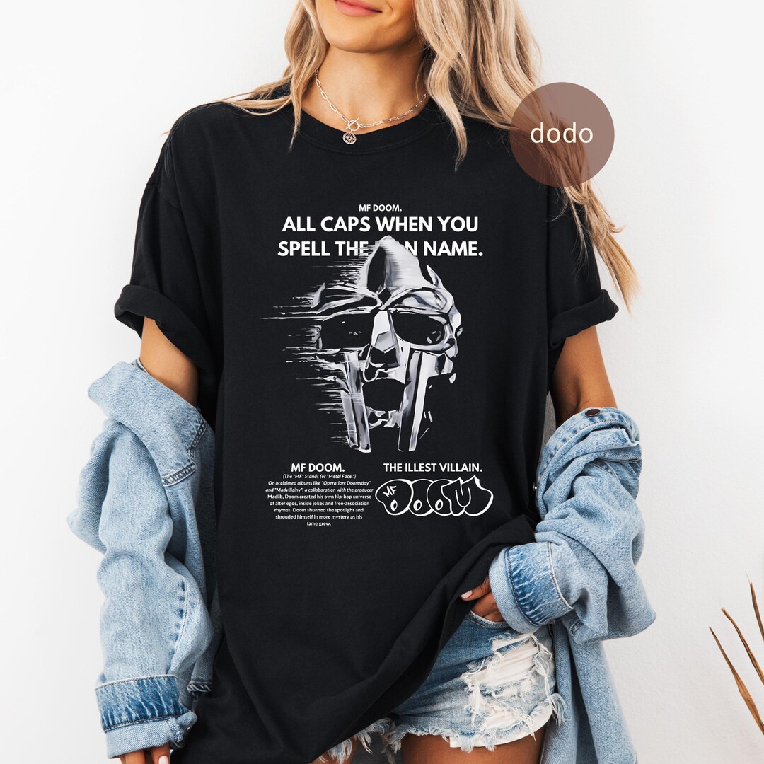 Premium MF Doom T-shirt - Rap Music Shirt - Madvillainy Demos Album ...