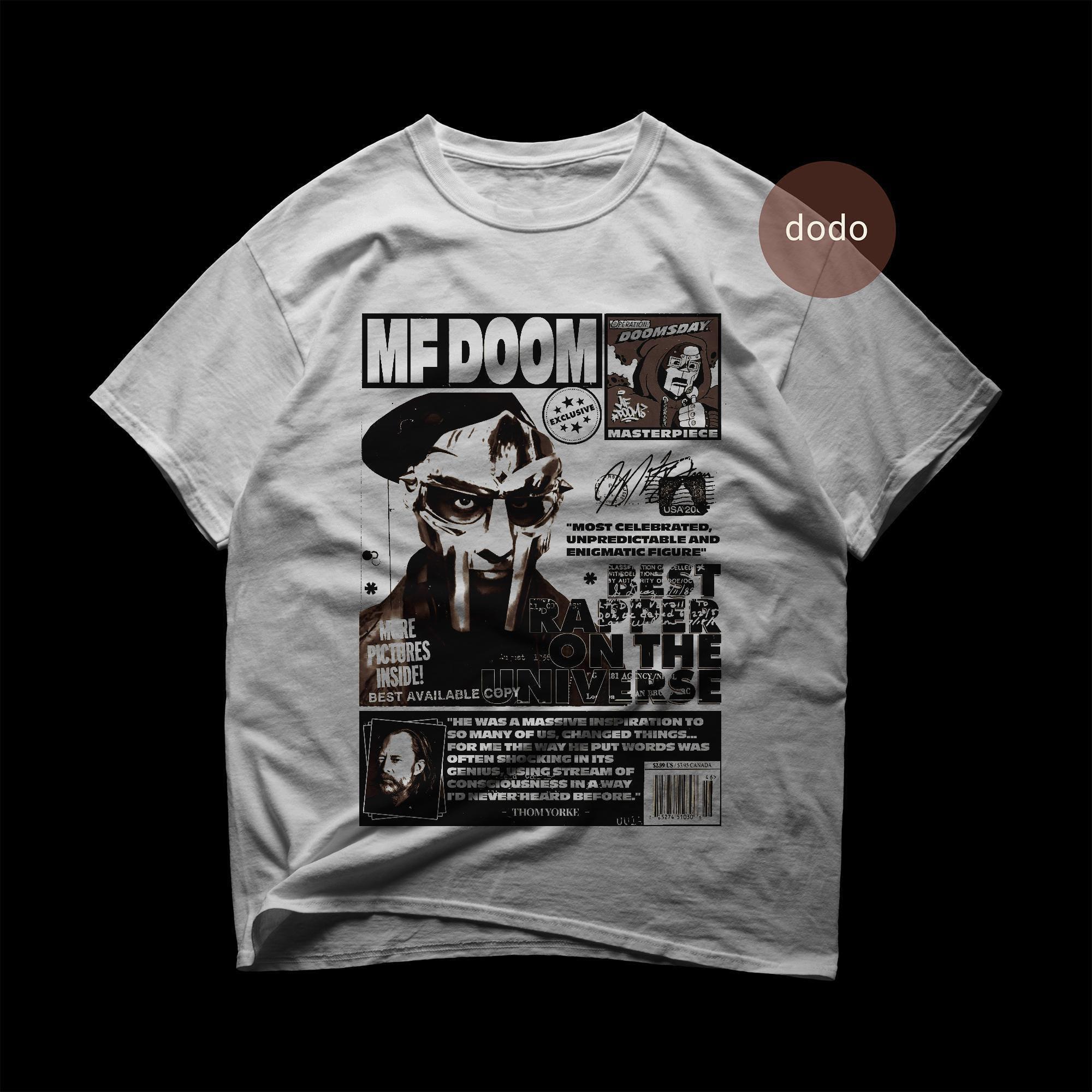 MF Doom Tシャツ - ラップミュージックシャツ - Madvillainyデモ