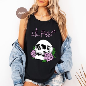 Comfort Colors Lil Peep Tank Top - Rap Music Top - Crybaby Album - Lil Peep Album - Lil Peep Merch - Unisex Rapper Clothing