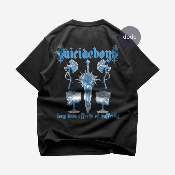 Premium Suicideboys Back T-Shirt - Long Term Effects Of Suffering Album T-Shirt - Suicideboys New Album T-Shirt - Unisex Heavy Cotton Tee