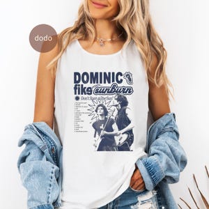Premium Dominic Fike Tank Top - Rap Music Top - Sunburn Album - Dominic Fike Merch - Unisex Rapper Clothing