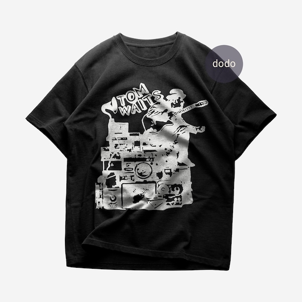 Premium Tom Waits T-Shirt - Closing Time Album T-Shirt - Tom Waits New Album T-Shirt - Unisex Heavy Cotton Tee