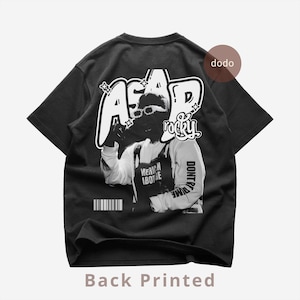 ASAP Rocky Back T-Shirt - Rap Music Shirt - Testing Album - ASAP Rocky Album Shirt - ASAP Rocky Merch - Unisex Rapper Clothing