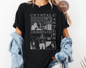 Premium Crystal Castles T-Shirt - Pop Music Shirt - Kerosene Song - Crystal Castles Merch - Unisex Pop Clothing