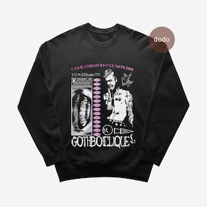 Lil Peep Sweatshirt - Rap Music Sweatshirt - Come Over When You're Sober Album - Lil Peep Album - Lil Peep Merch - Unisex Rapper Clothing