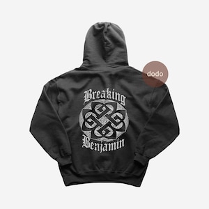 Breaking Benjamin Hoodie - Rockmusik Hoodie - We Are Not Alone Album - Breaking Benjamin Merch - Unisex Rockkläder