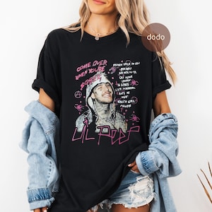 Comfort Colors Lil Peep T-Shirt - Rap Music Shirt - Come Over When You're Sober Album - Lil Peep Merch - Unisex Rapper Clothing