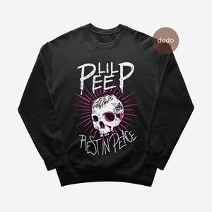 Lil Peep Sweatshirt - Rap Music Sweatshirt - JUST IN CASE Album - Lil Peep Album - Lil Peep Merch - Unisex Rapper Clothing