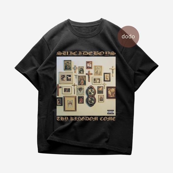 T-shirt Suicide Vintage - Couverture Album - Coton Épais Unisexe