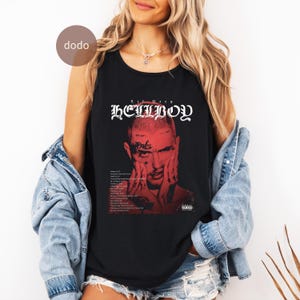 Comfort Colors Lil Peep Tank Top - Rap Music Top - HELLBOY Album - Lil Peep Album - Lil Peep Merch - Unisex Rapper Clothing
