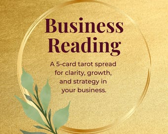 Lectura de negocios / Tarot y oráculo, orientación psíquica / Trayectoria profesional, éxito laboral, emprendimiento, claridad y estrategia