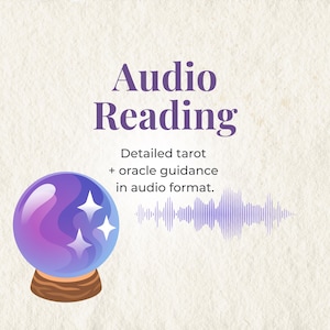 Lettura audio / Tarocchi e intuizioni psichiche dell&#39;oracolo / Amore, carriera, famiglia, guida spirituale