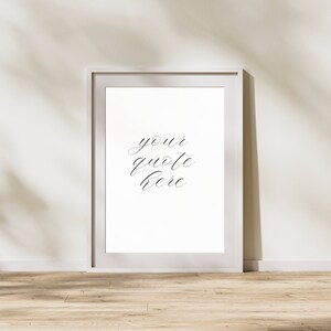 Custom Quote Print