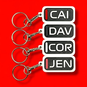 Formula 1 Keyrings | F1 - Custom PLA Formula 1 Keyring Unique | Motorsport Gifts | Lightweight & Stylish Keychain handmade gift