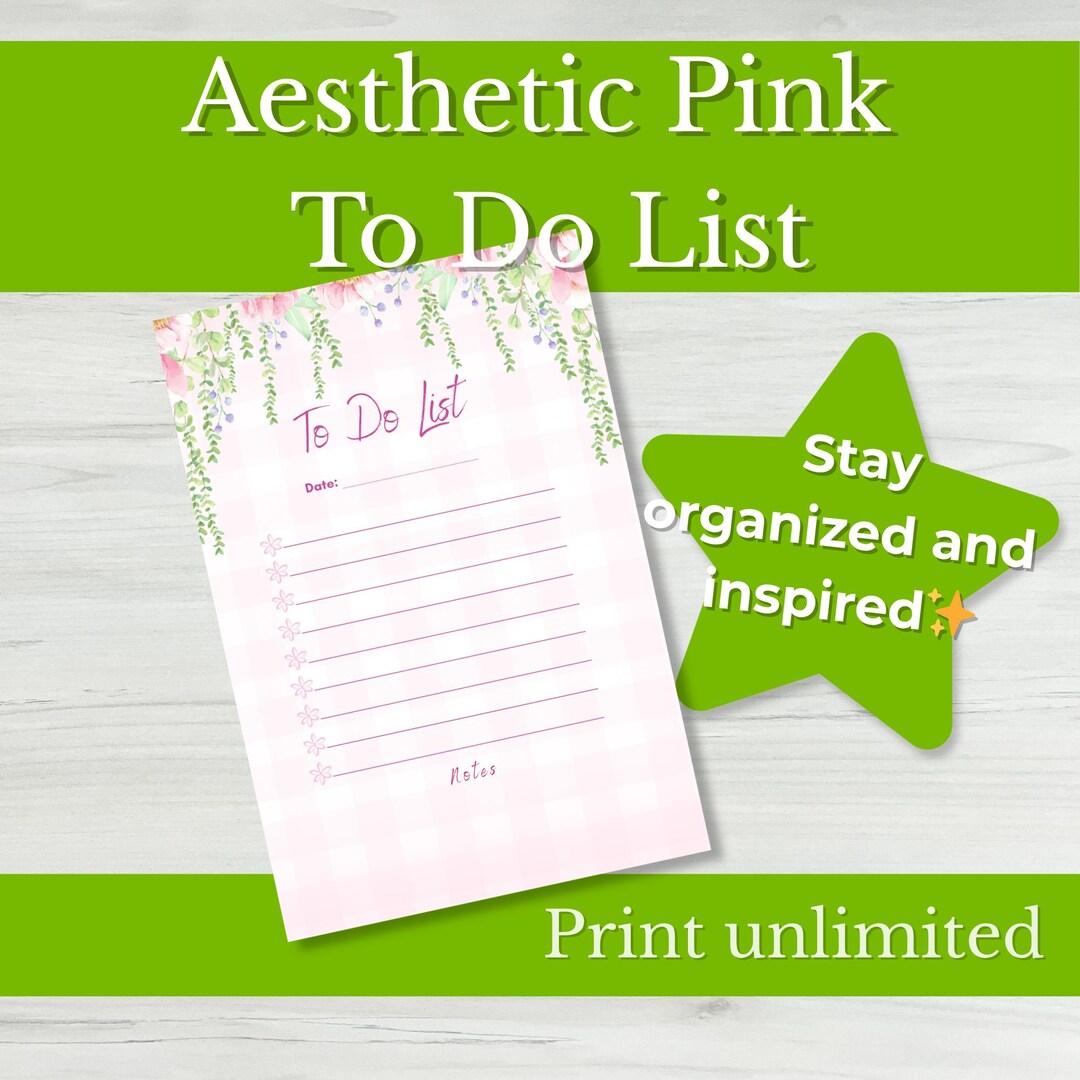 Floral to Do List Printable | Daily Planner Page (digital Download) - Etsy