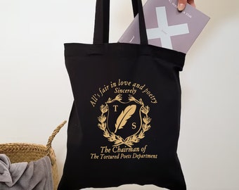 In My Tortured Era Est 2024 Canvas Tote Bag, The Tortured Poets Department Tote Bag, Gift For Mother's Day Tortured Era Love and Poetry Bag