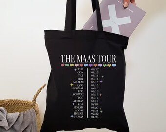 Sac fourre-tout The Mas Tour, sac fourre-tout Merch Trône de verre, Merch Booktok, sac cabas AC0TAR Crescent City, sac fourre-tout merch livresques, cadeau pour amoureux des livres