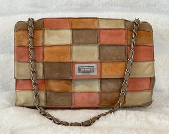 Chanel 2.55 Zamsz Patchwork