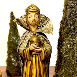 Mid-Century Pappmaché Papier Weihnachtsstatue 1960er Jahre | Japan |26cm