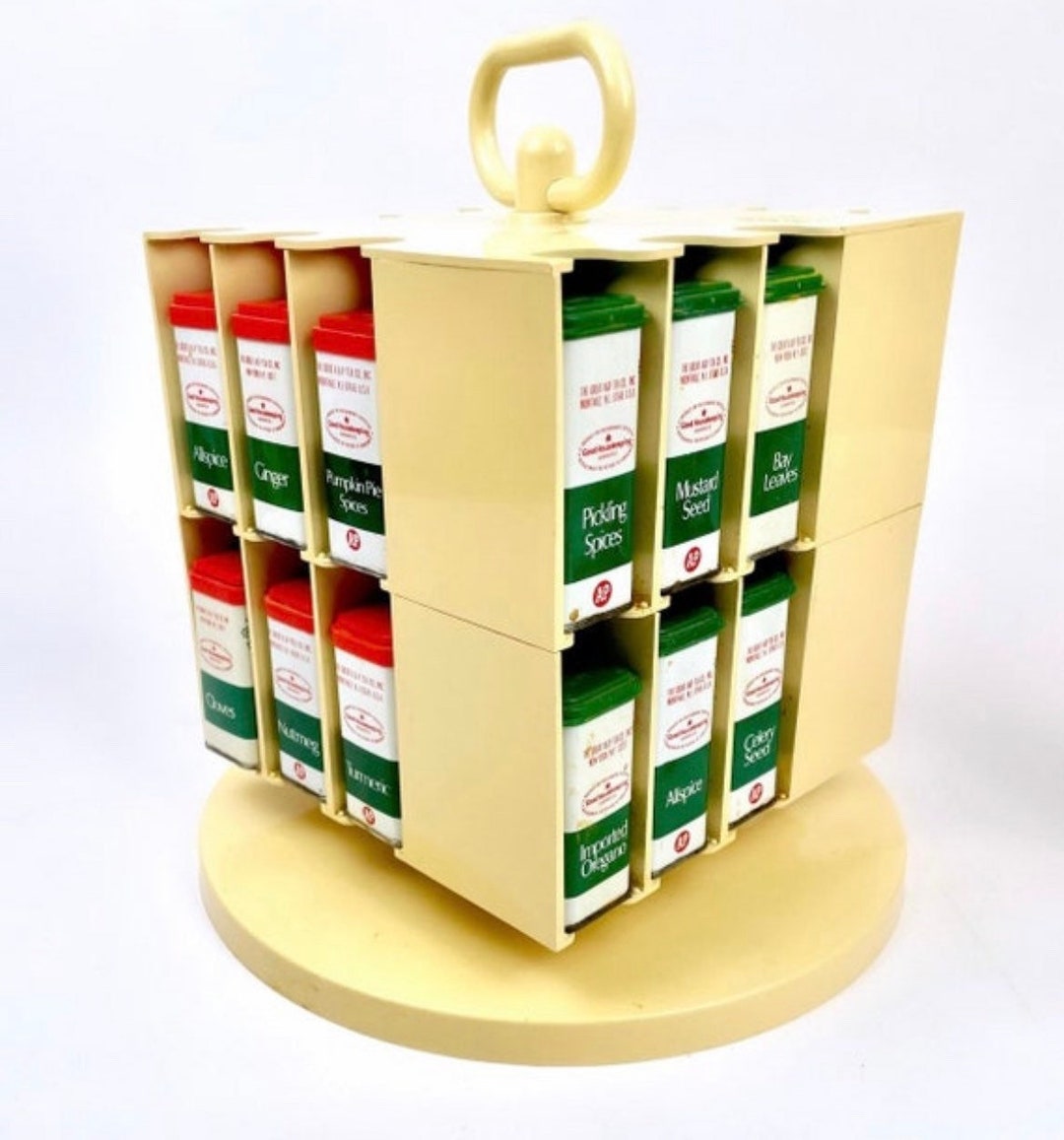 Vintage Rotating Spice Rack Left ONLY! | 1970s Spinning Spice Cube, - Etsy