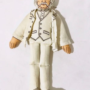 1979 Vintage Famous Americans Series Cloth Dolls Your Choice Mark Twain