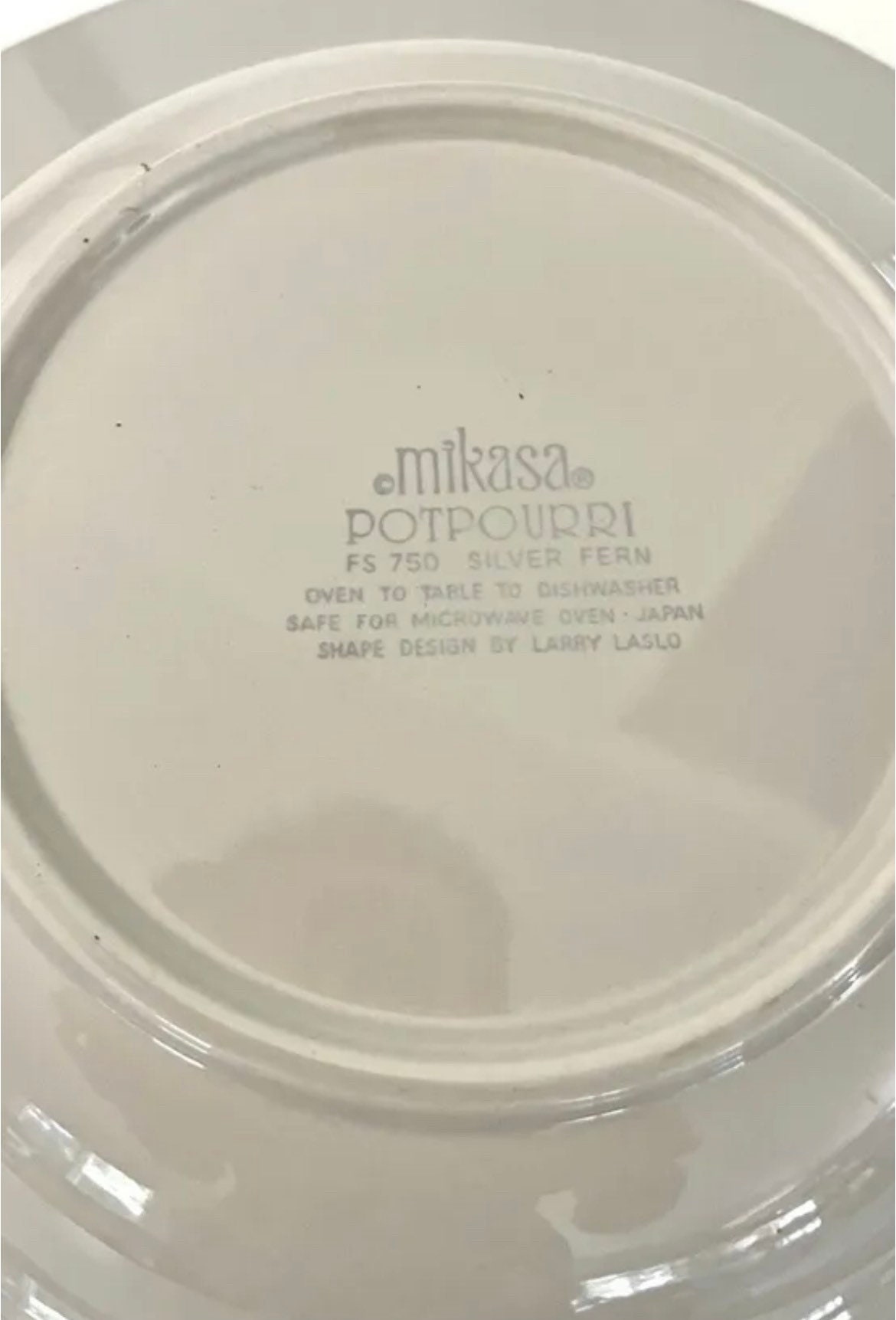 Vintage Mikasa potpourri Dinner Service Your Choice Silver Fern Etsy