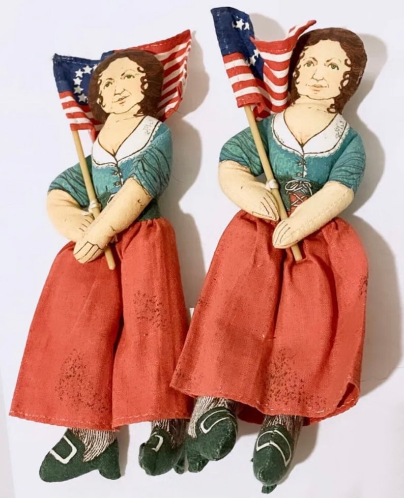 1979 Vintage Famous Americans Series Cloth Dolls Your Choice Molly Pitcher