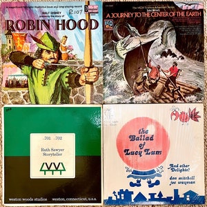 FRI FRAKT! Vintage Disney Children’s Storybook Records 12” LP Vinylskiva ~ Ditt val! Walt Disney bild 6